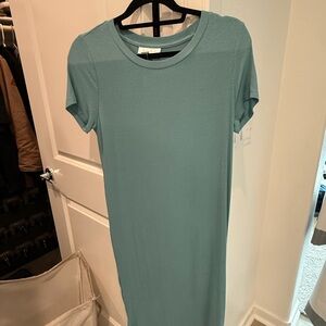 Motherhood Teal Midi Dress